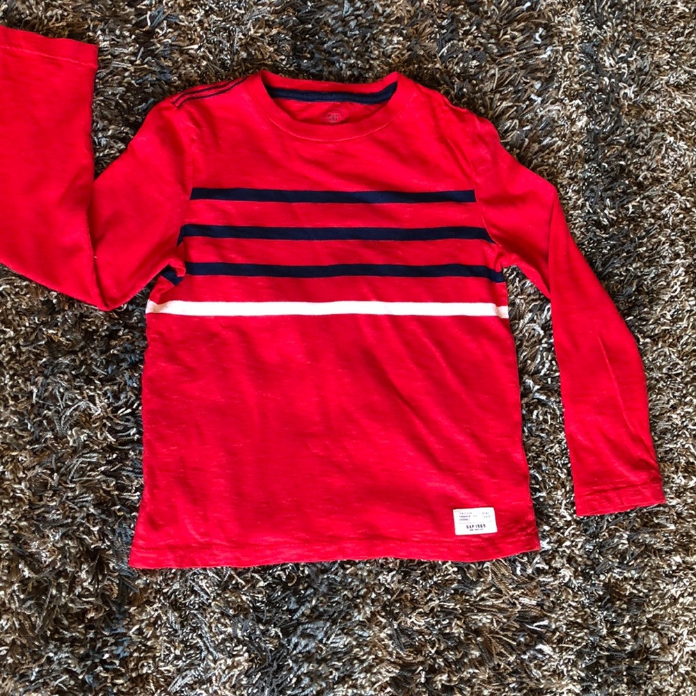 Boys red gap shirt
